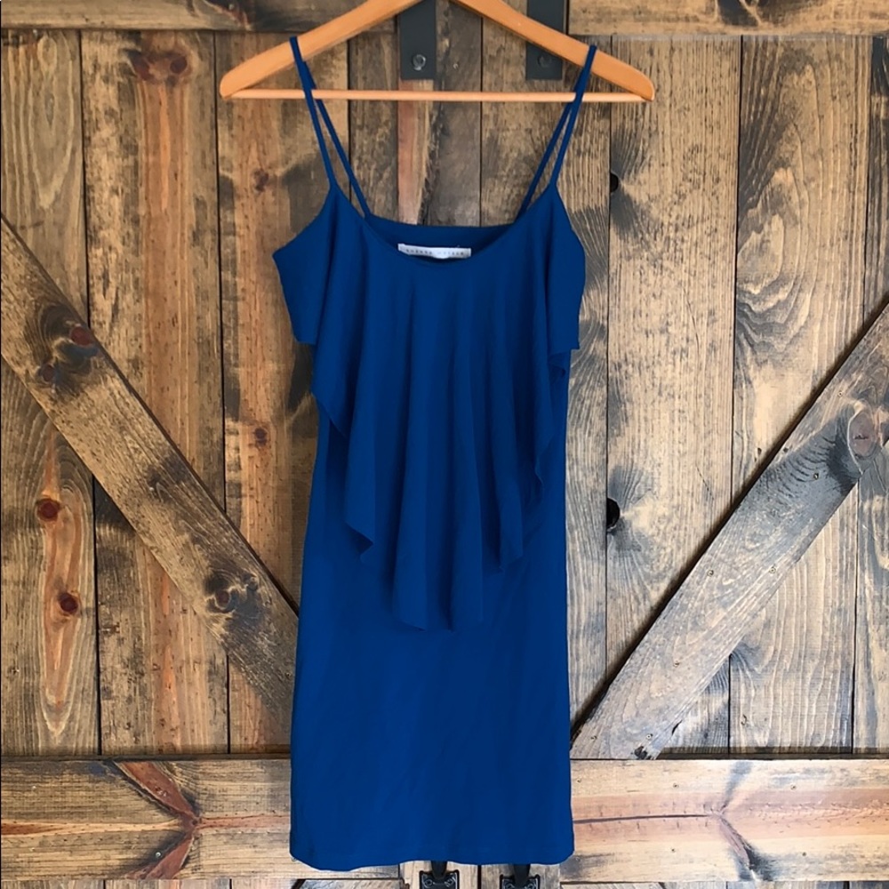 Revolve X Susana Monaco blue fitted mini dress! - Picture 3 of 8